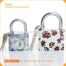 YALIAN Scrawl Padlock Painted Plating Pattern Printing Atomic Padlock